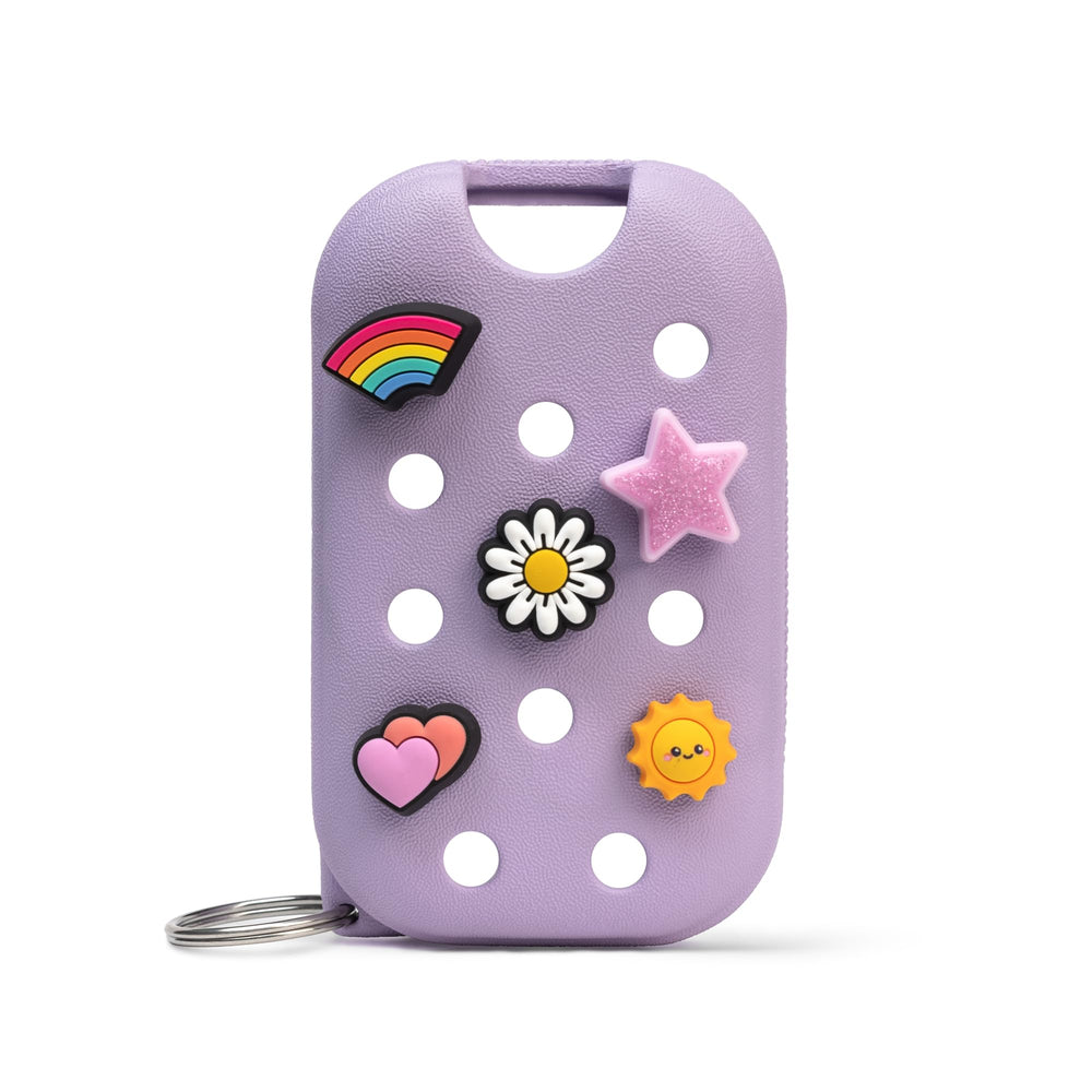 Touchland Crocs Mist Case Pixie Lavender front view for on-the-go color coordination.