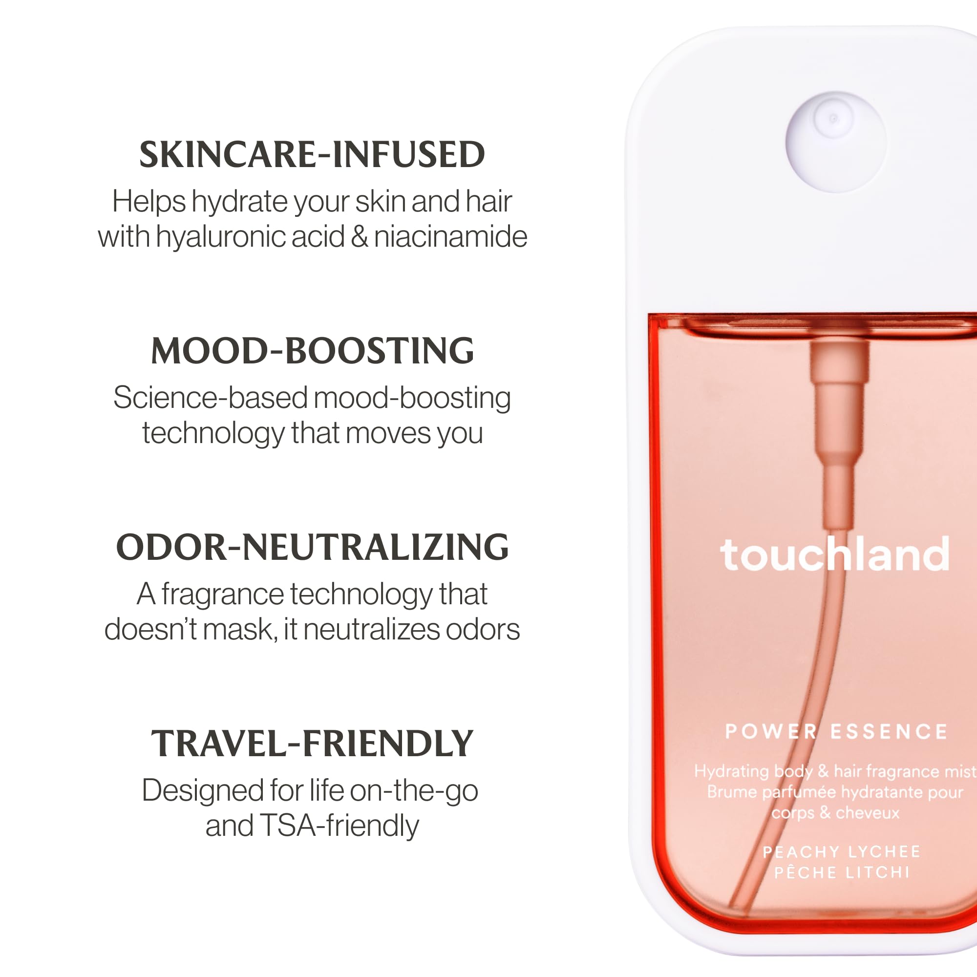 Touchland Fruity Crush Berry Bliss Hand Sanitizer bottle—gentle cleanse and hydration on the go.