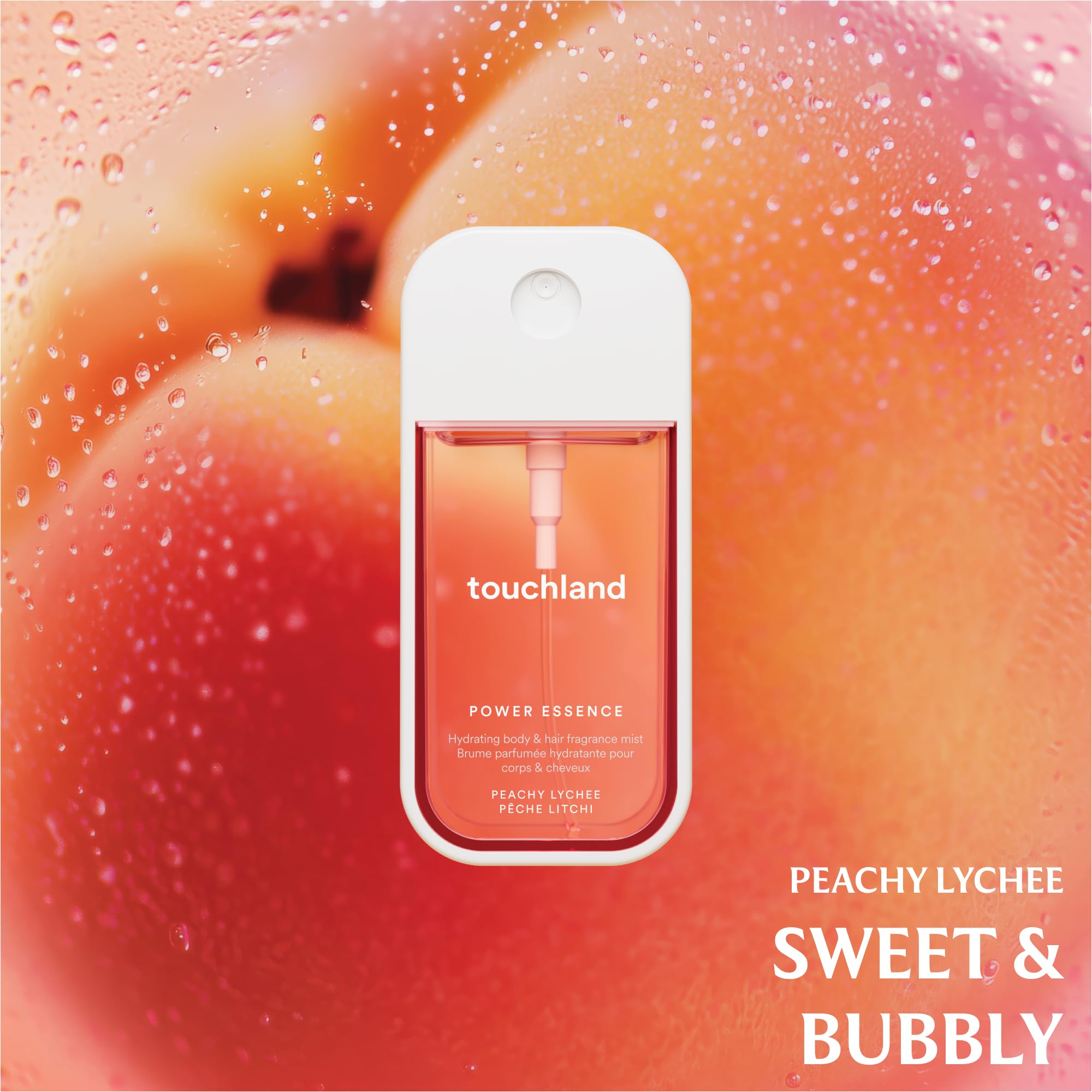 Touchland Fruity Crush Packaging Front—brand-ready travel set for gift-giving.