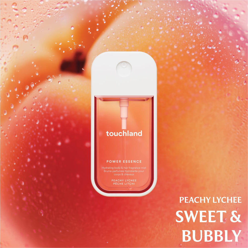 Touchland Fruity Crush Packaging Front—brand-ready travel set for gift-giving.