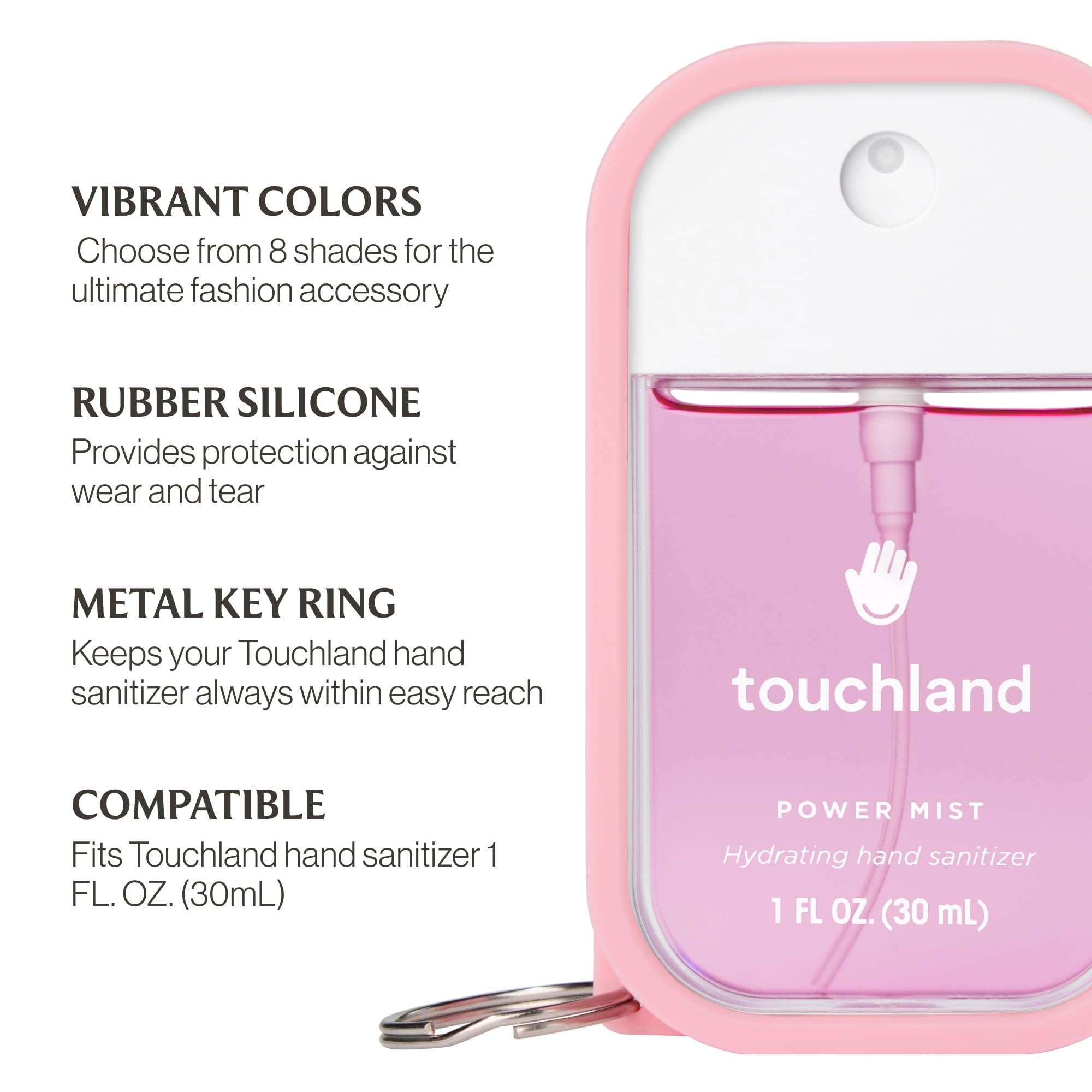 Touchland Hand Mist Case Trio packaging, triple set simplifies buying multiple colors.