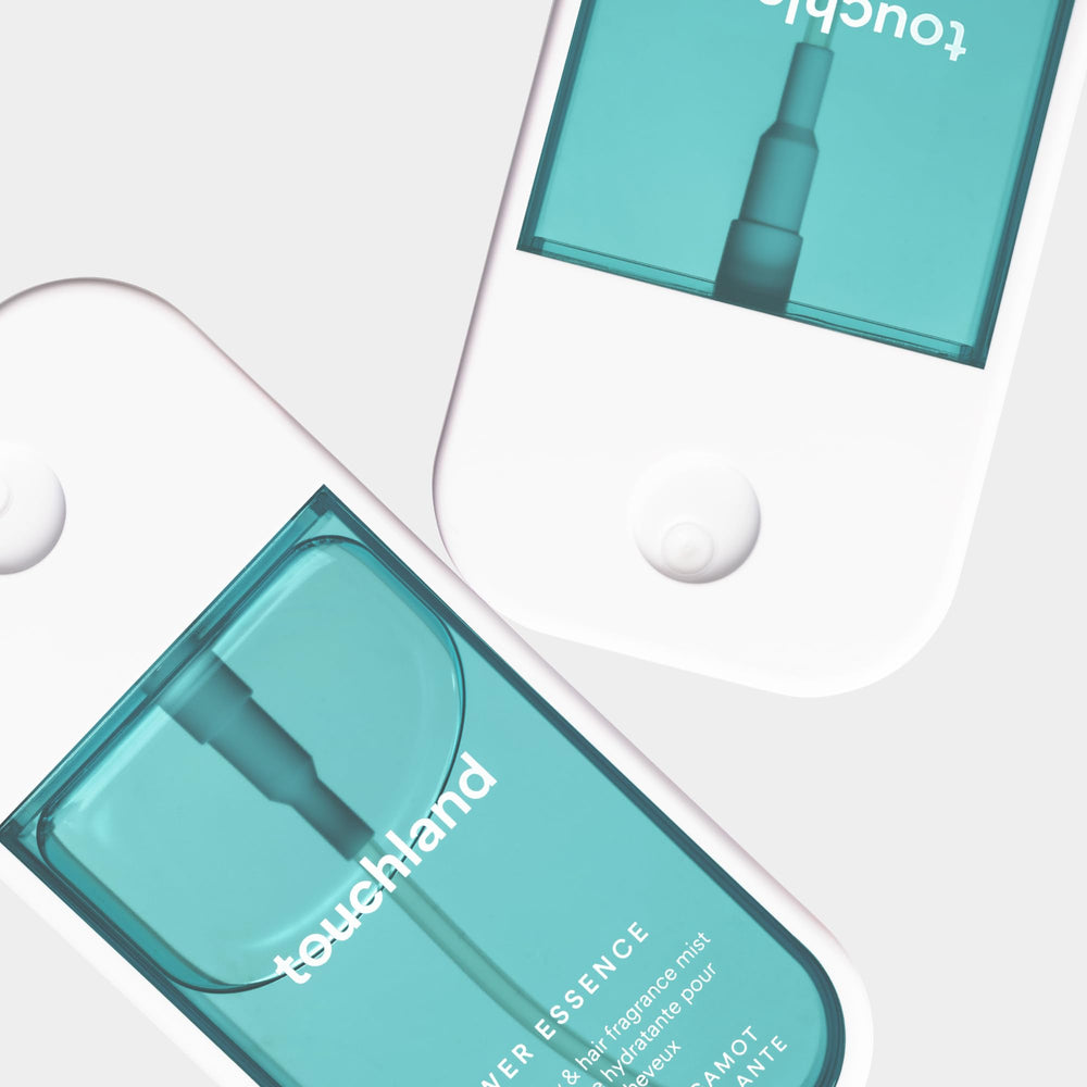 Touchland layering fragrance concept with another Power Essence mist for customization.