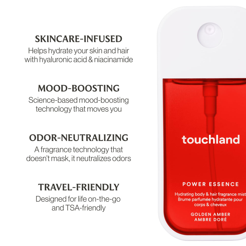 Touchland ruby amber with woodsy base image hints at warm lasting depth