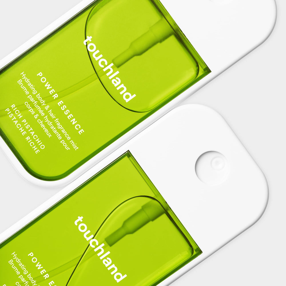 Touchland skin and hair hydration spray delivering a refreshing spritz.