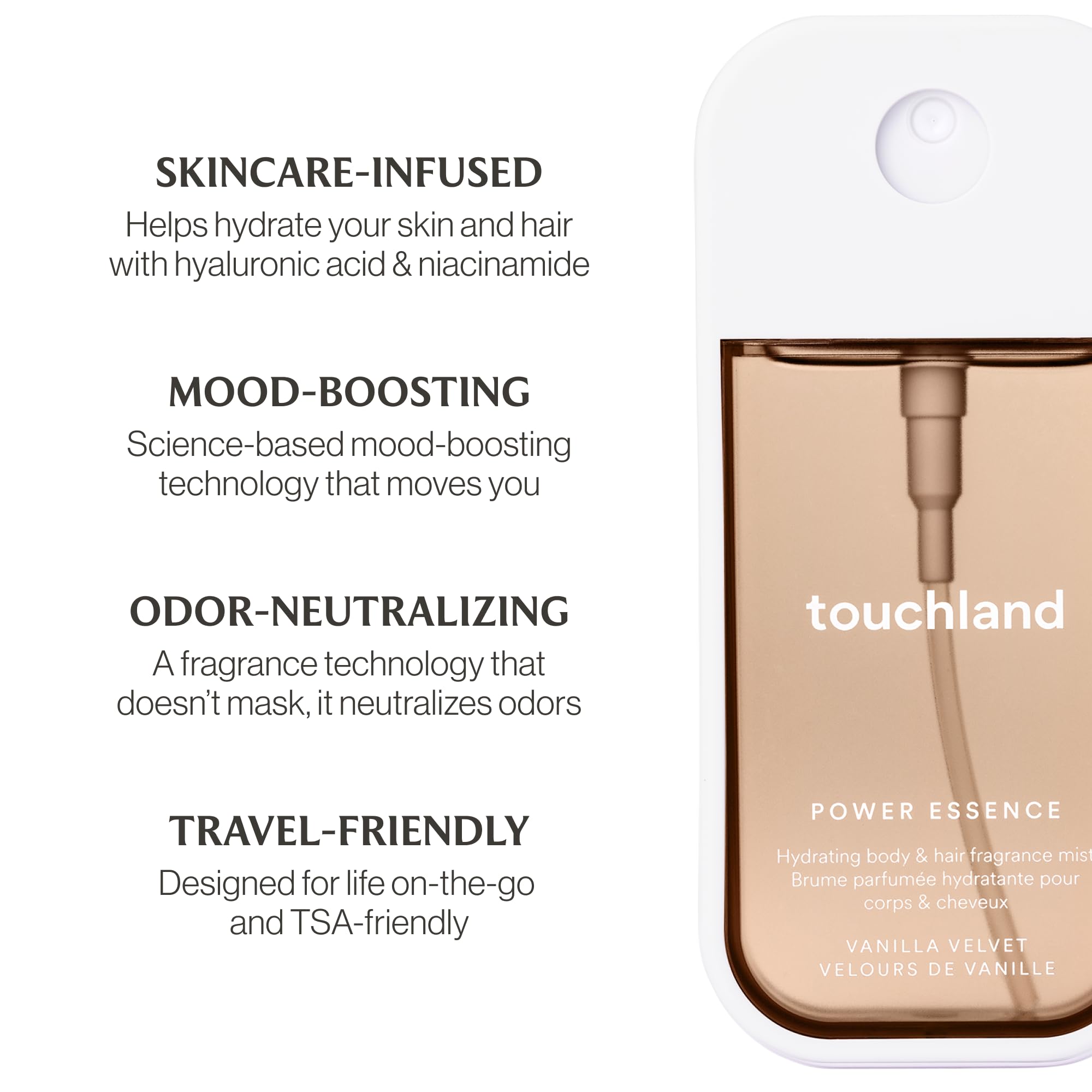 Touchland Vanilla Indulgence wrapped packaging ideal for gifting or travel.