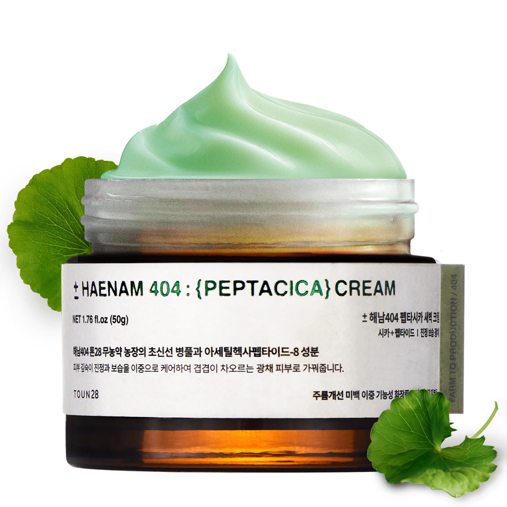 TOUN28 Peptacica overnight cream jar delivering deep hydration overnight.