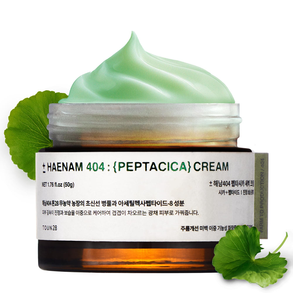 TOUN28 Peptacica overnight cream jar delivering deep hydration overnight.