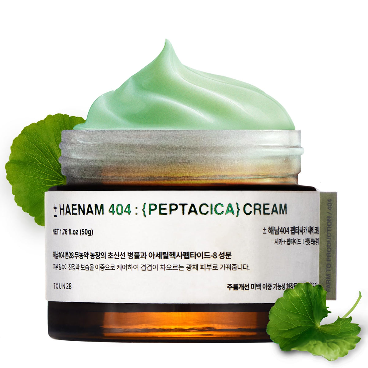 TOUN28 Peptacica overnight cream jar delivering deep hydration overnight.