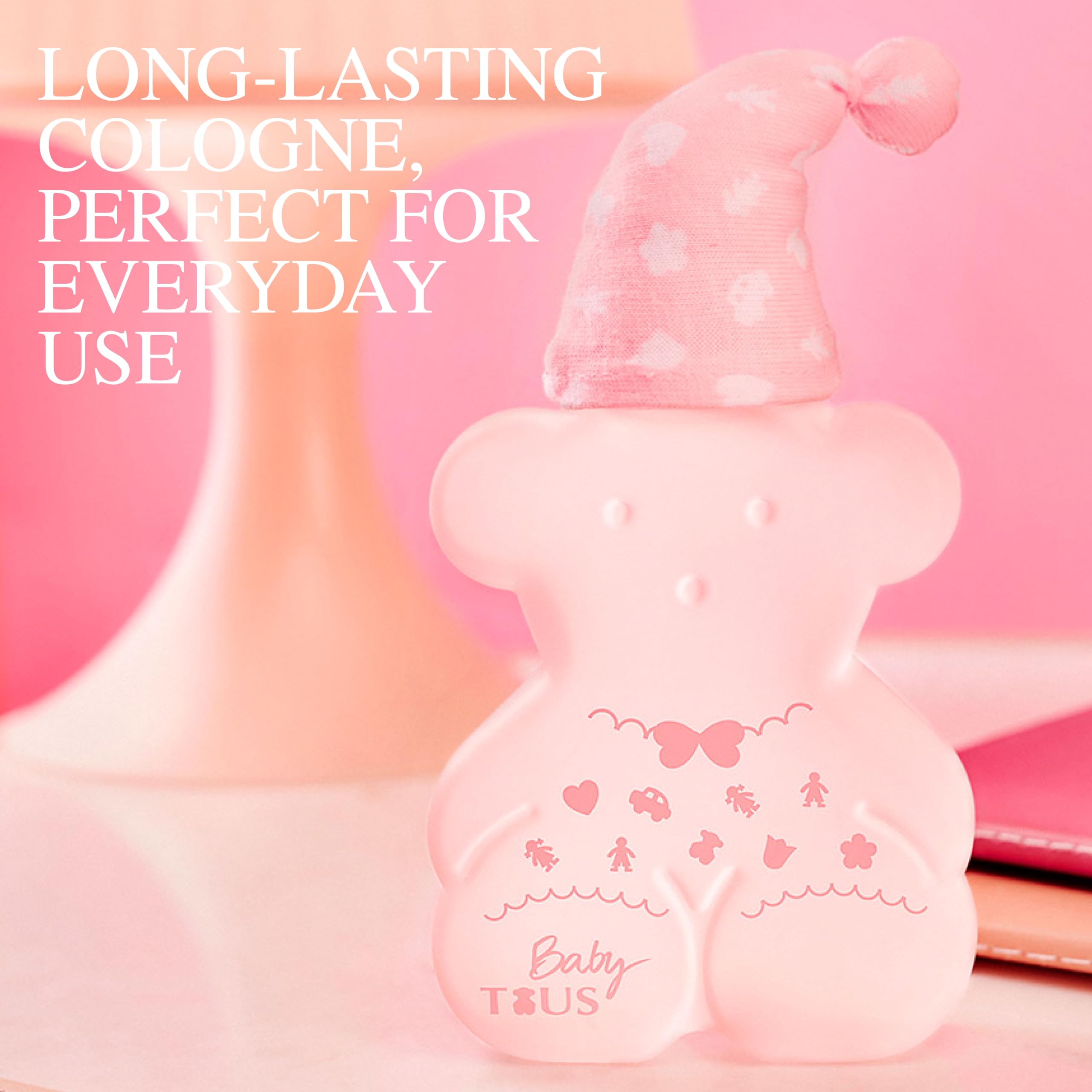 TOUS Baby Cologne for Girls application area shows a gentle touch for confident daily routines.