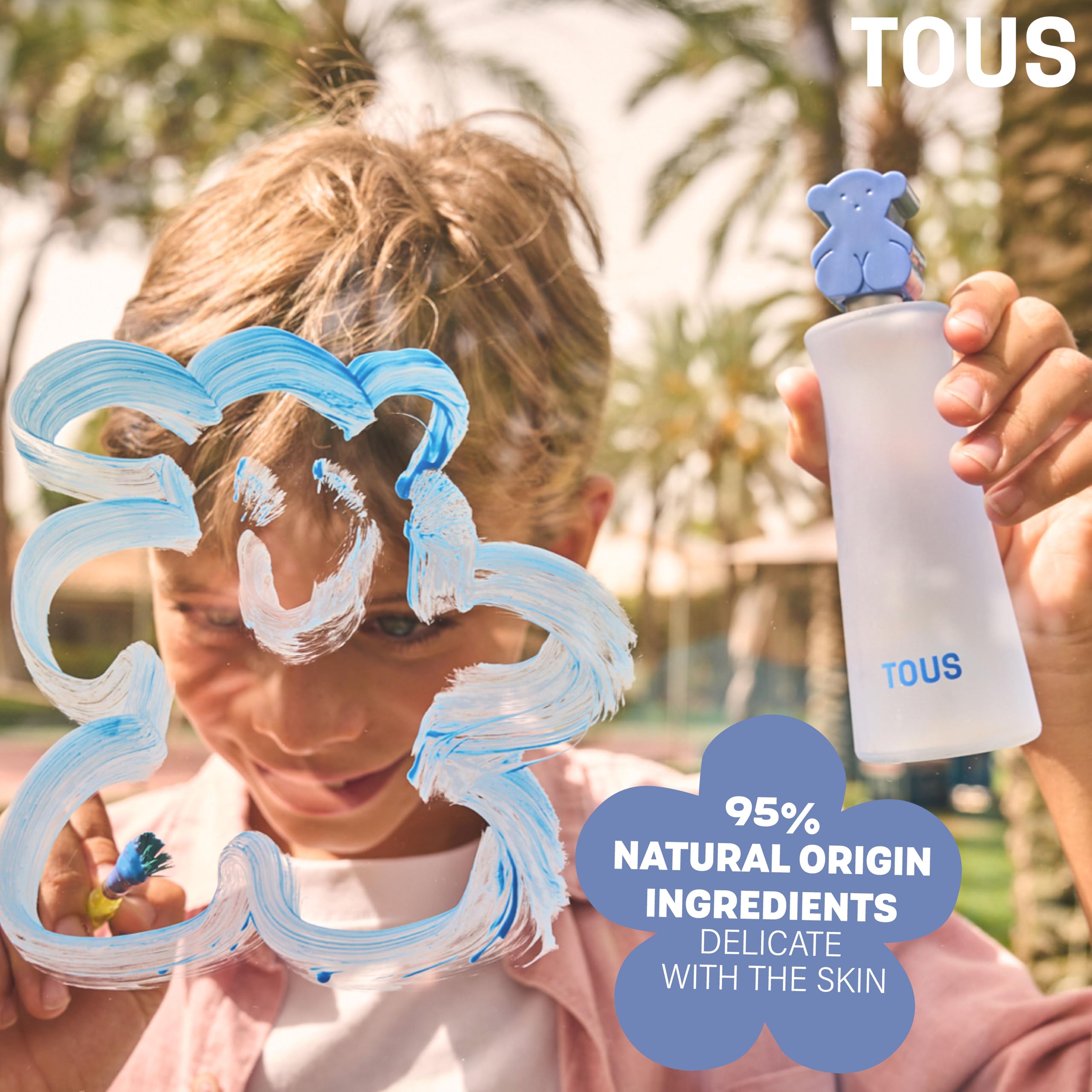 TOUS kids application on pulse points for light fragrance.