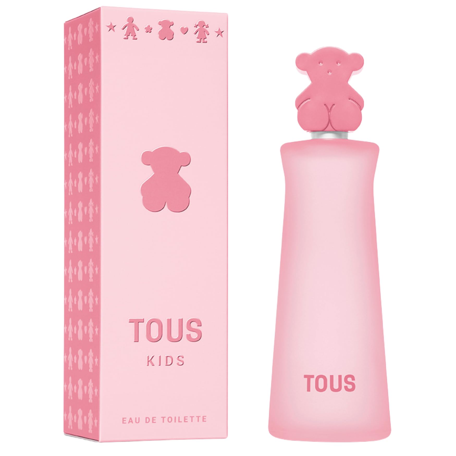 TOUS Kids Girl EDT bottle front view for a gentle floral scent suitable for daily wear.