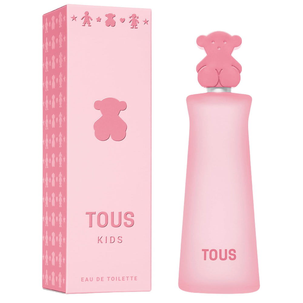 TOUS Kids Girl EDT bottle front view for a gentle floral scent suitable for daily wear.