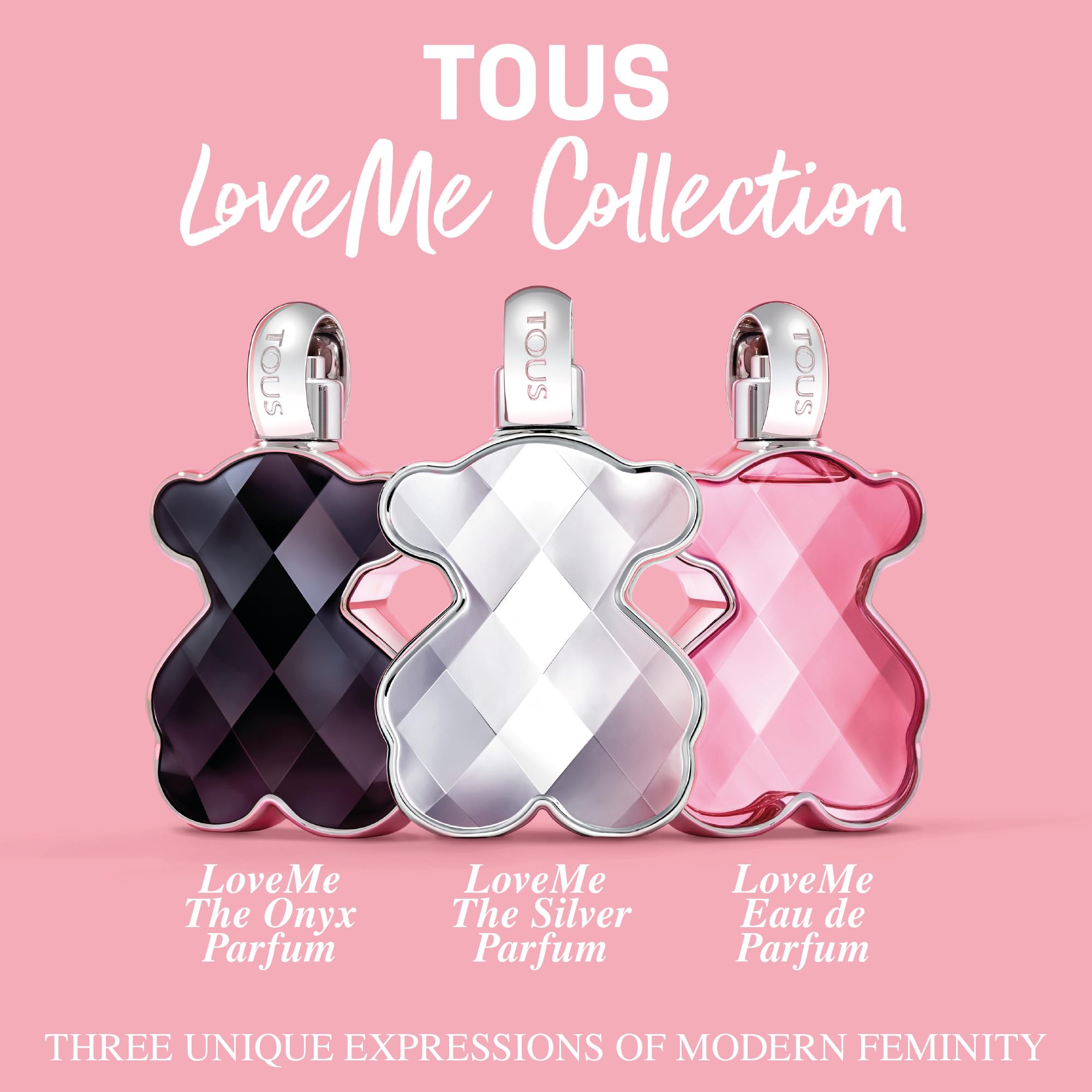 TOUS LoveMe lifestyle shot suitable for on-the-go fragrance application.