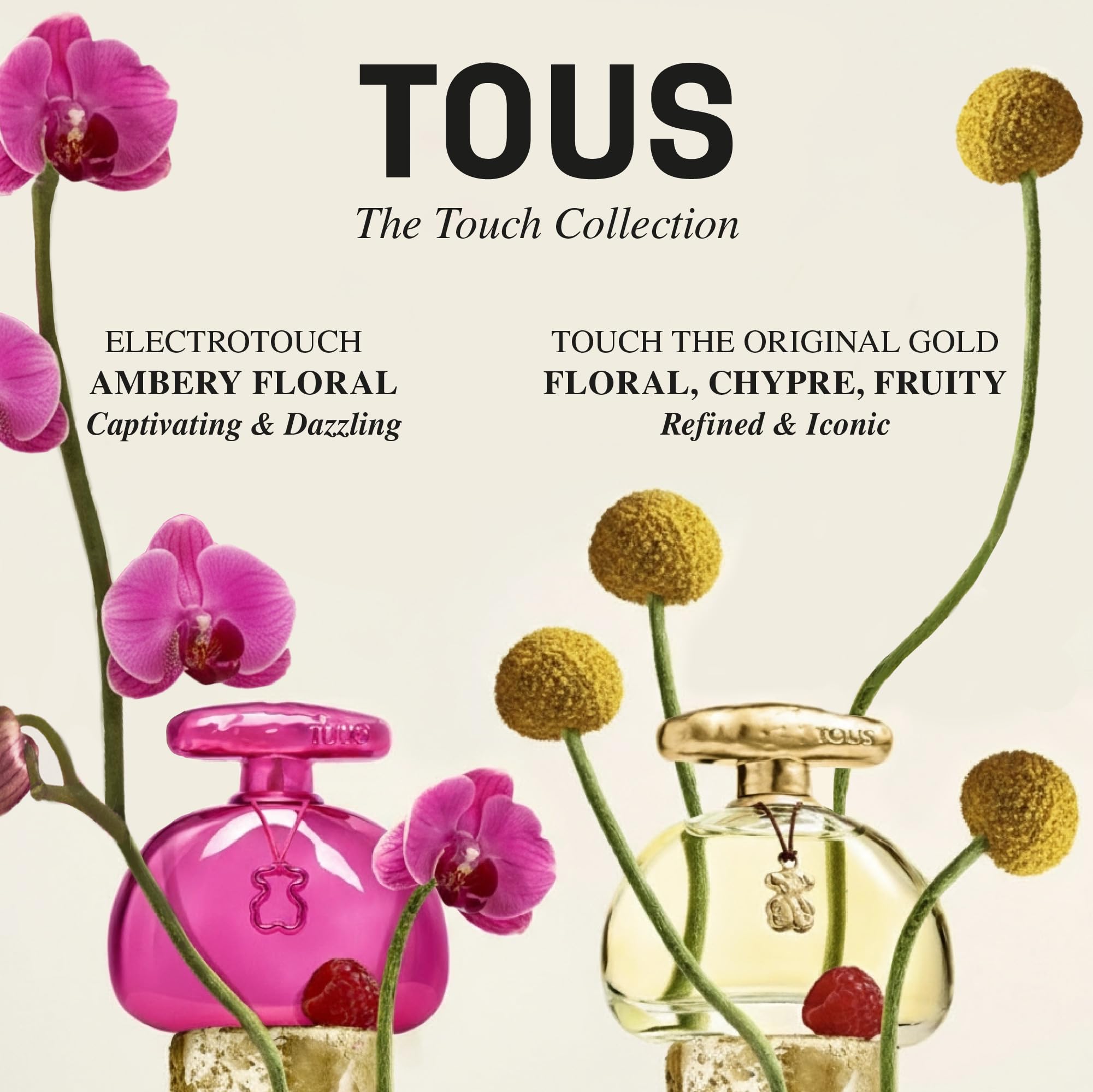 TOUS Touch on dresser display suggests versatile daily scent