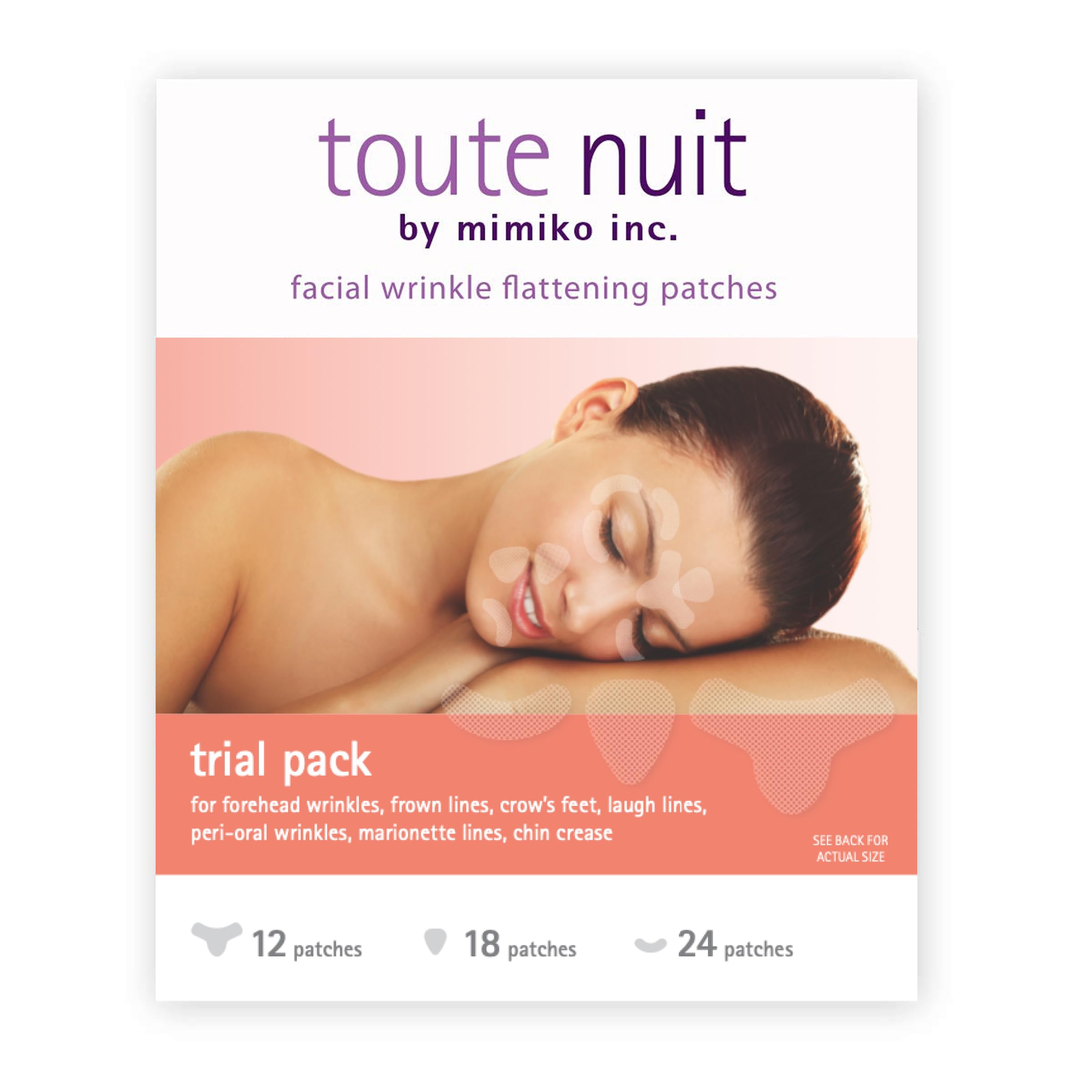 Toute Nuit wrinkle patches eye area triangle shape for crow's feet targeting