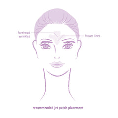 Toute Nuit Wrinkle Patches Jet Transparent patch sits discreetly on skin for sleep wear