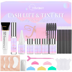Tovokit lash lift kit packaging shows professional at-home results with clear multilingual instructions.