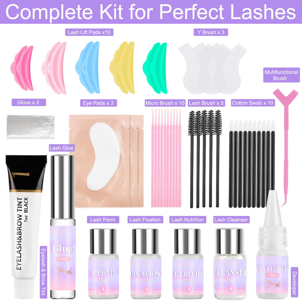 Tovokit lash lift kit step-by-step application demonstrates beginner-friendly process.