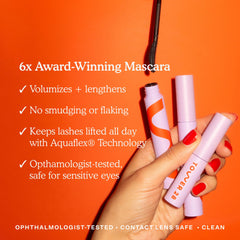 Tower 28 Mascara humidity-proof formula keeps lashes voluminous in humidity
