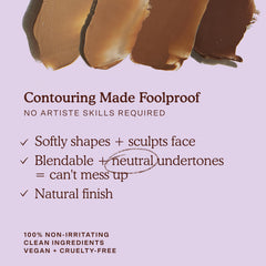 Tower 28 Sculptino tube with swirl demonstrates creamy blendability for soft contours.