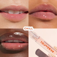 Tower 28 ShineOn Lip Jelly CHILL wand applies even, lightweight moisture
