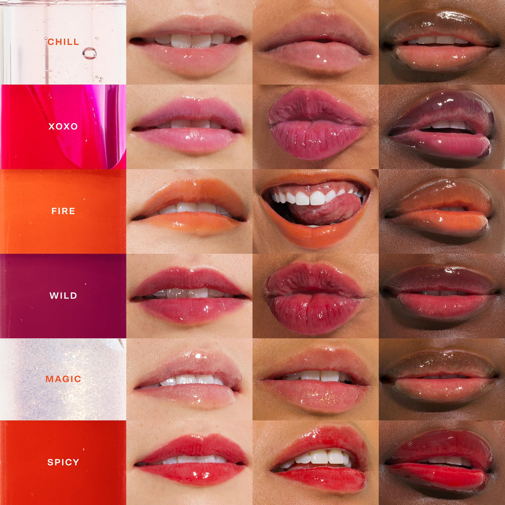Tower 28 ShineOn Milky Lip Jelly vegan cruelty-free badge alongside product.