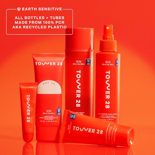 Tower 28 SOS Faceguard sensitive-skin routine example shows safe daily protection
