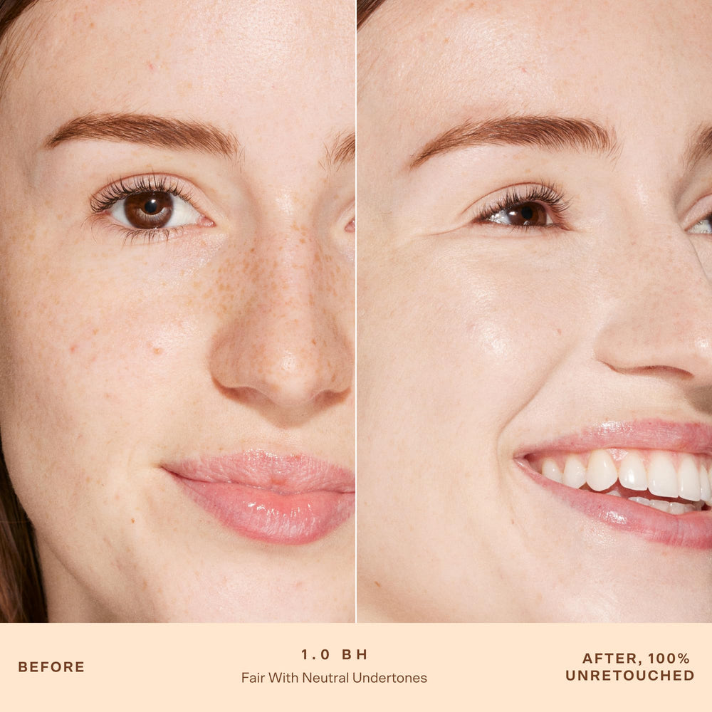 Tower 28 Beauty Swipe Serum Concealer creamy texture blended for a seamless finish