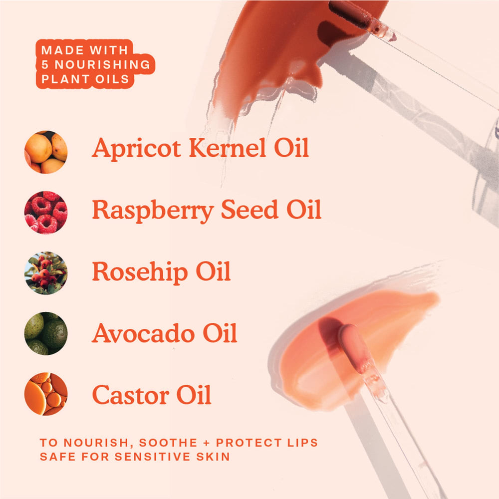 Tower 28 ShineOn Lip Jelly rosehip oil closeup hydration.