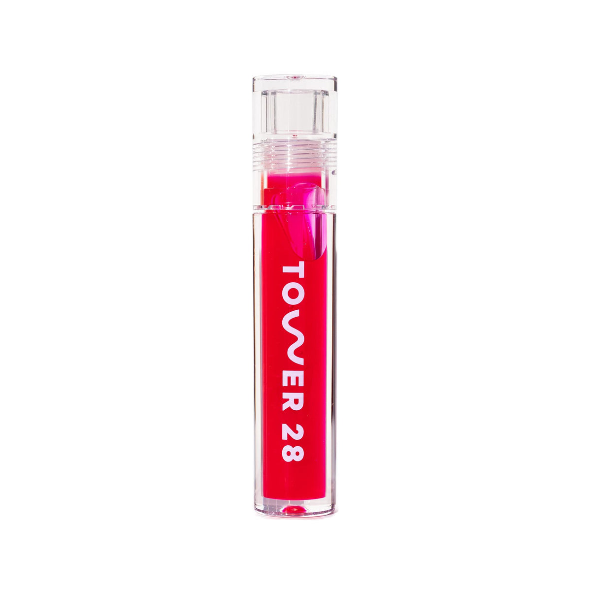 Tower 28 ShineOn Lip Jelly XOXO tube with non sticky gloss for hydration.