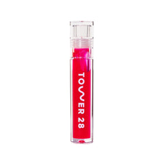 Tower 28 ShineOn Lip Jelly XOXO tube with non sticky gloss for hydration.
