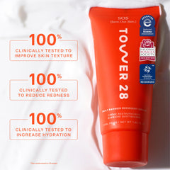 Tower 28 SOS dispensing action demonstrates easy, non-greasy hydration.