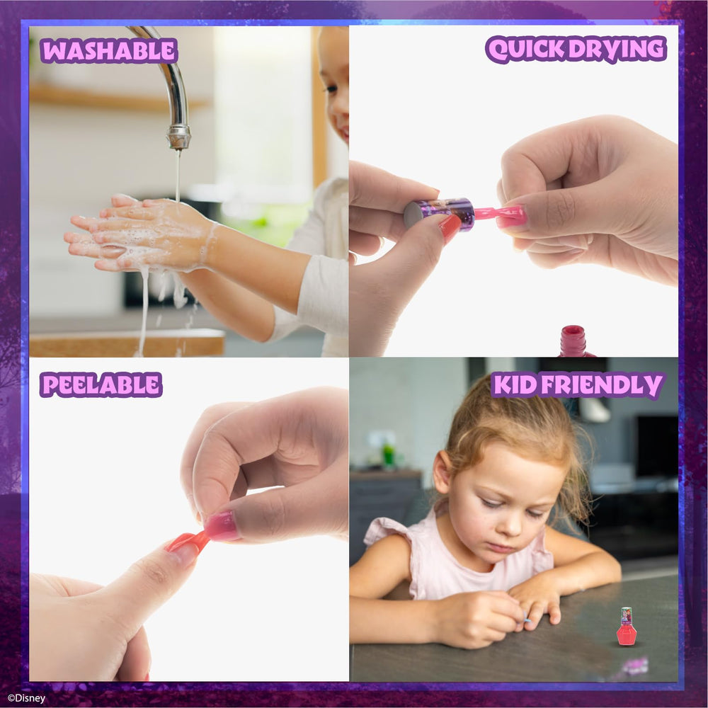 Townley Girl Disney Frozen red glitter polish provides festive sparkle for birthdays and pretend spa days.