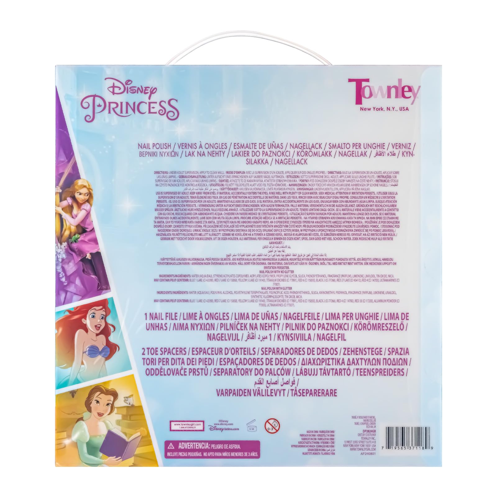 Townley Girl Disney Princess gift kit offers a complete mini-mani experience.