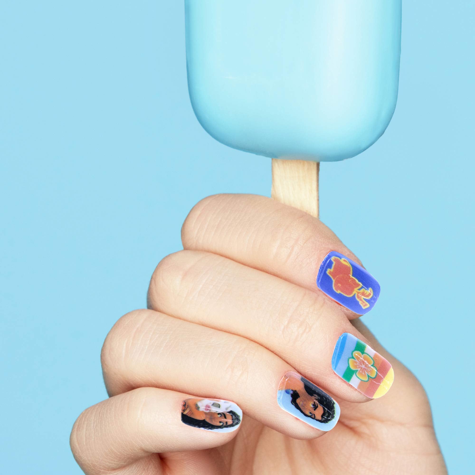 Townley Girl Disney Princess nails variety layout presents multiple design options for sleepovers
