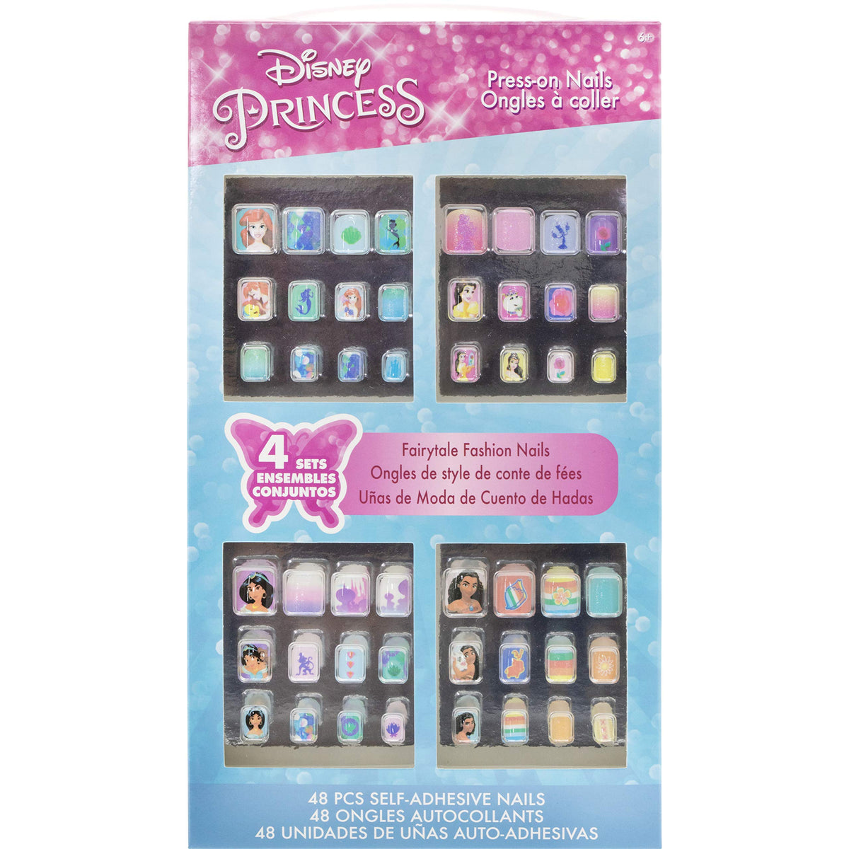 Townley Girl Disney Princess nails closeup shows colorful designs for pretend-play