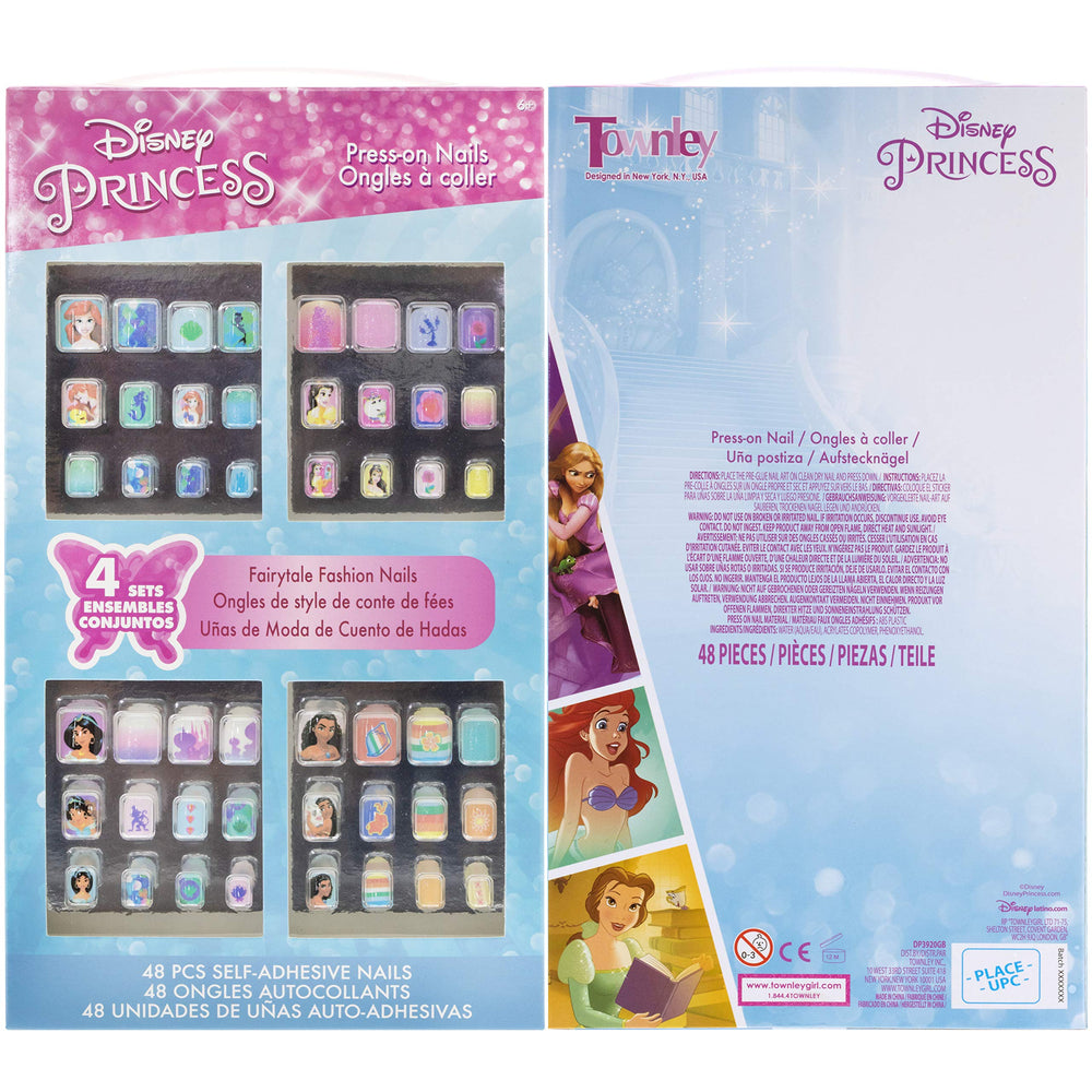 Townley Girl Disney Princess nails full-cover-tip image shows seamless, comfortable fit