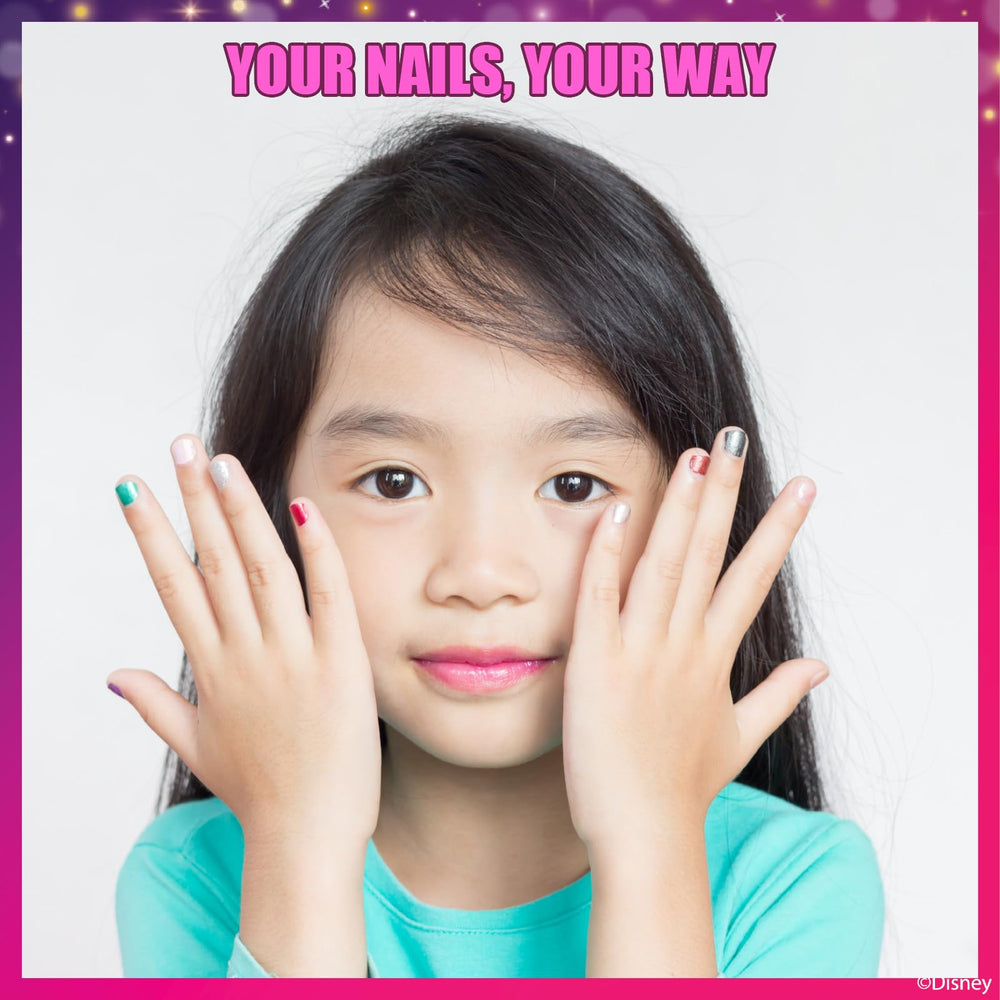 Townley Girl Disney Princess peel-off formula keeps nails mess-free and easy cleanup.