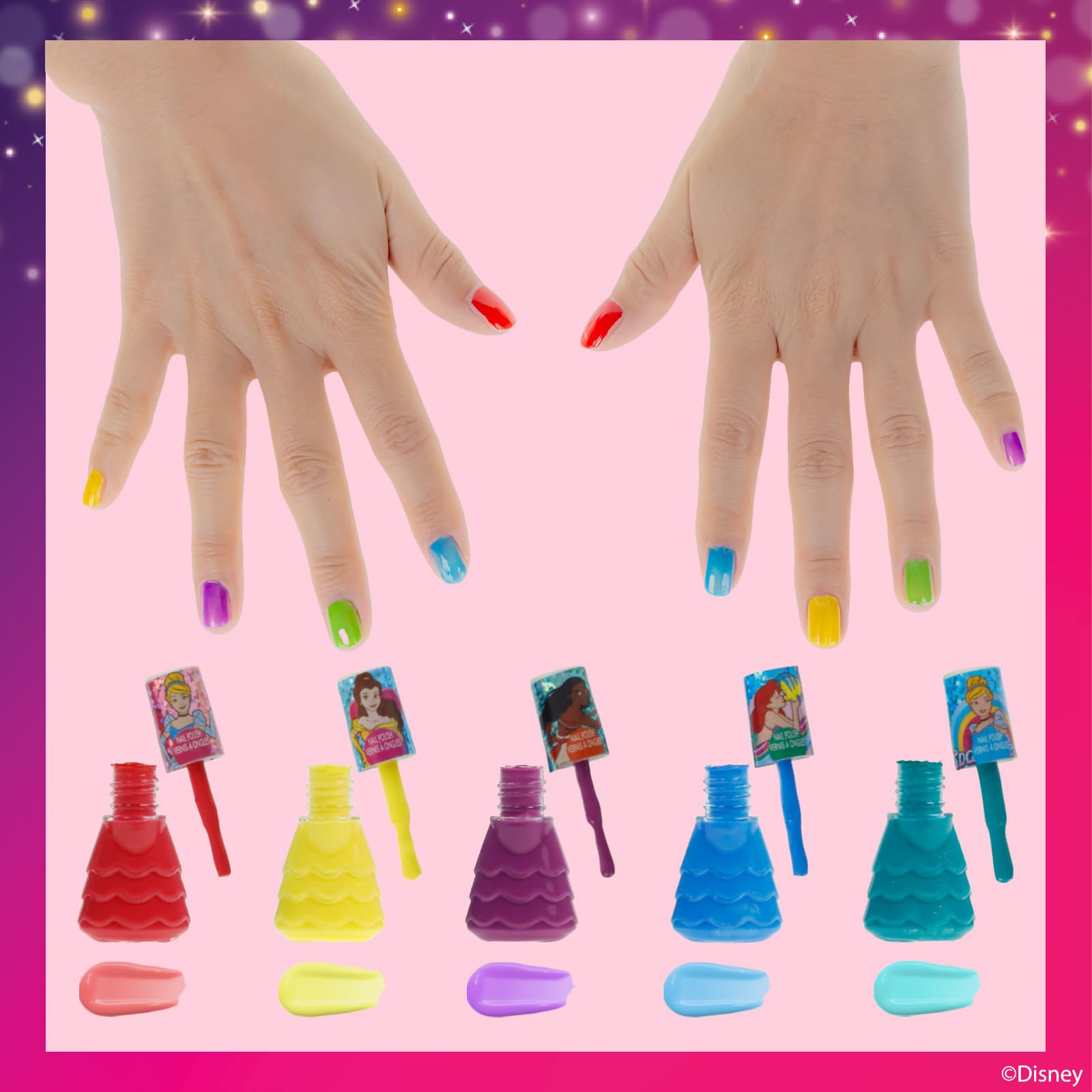 Townley Girl quick-dry formula speeds up playtime with fast color setting.
