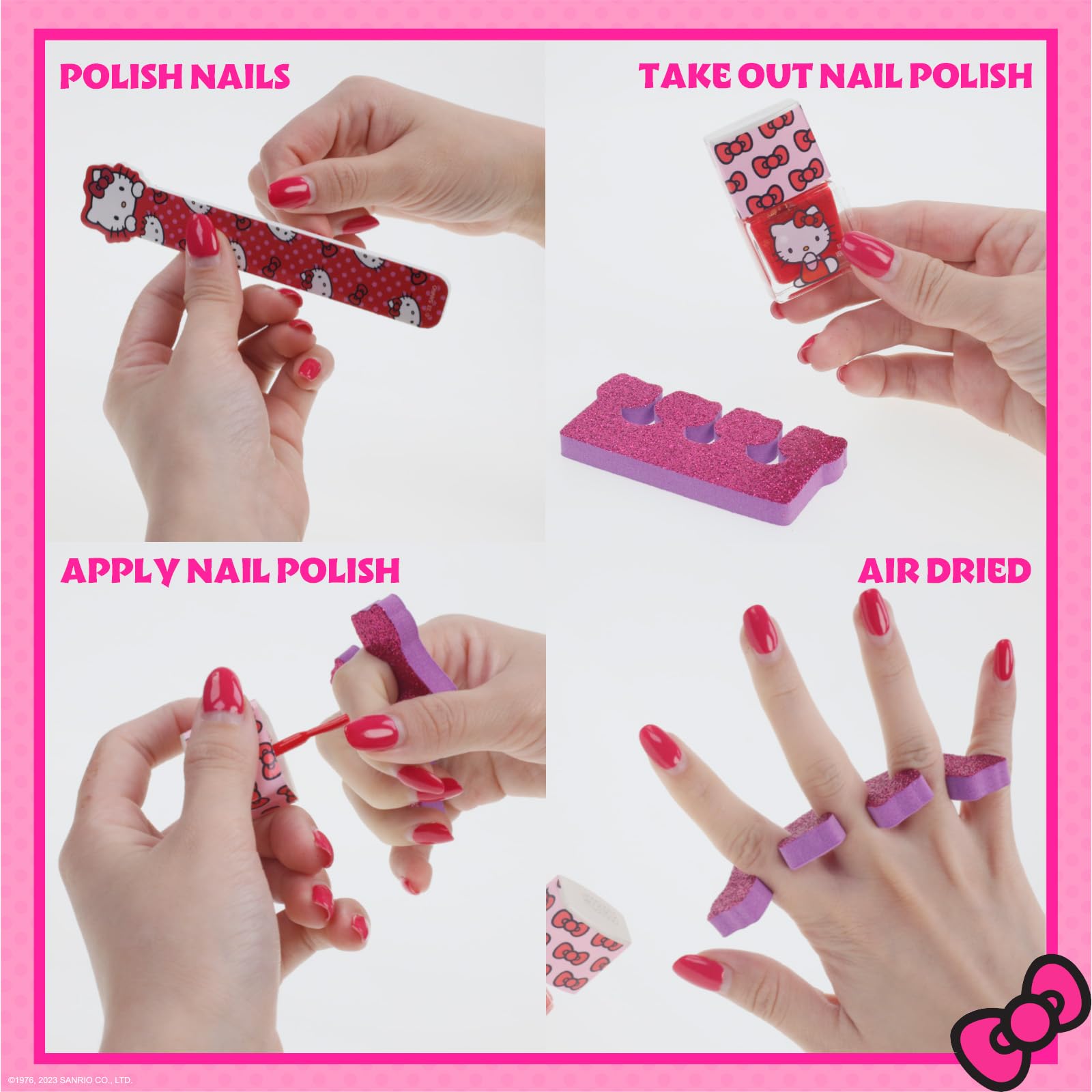 Townley Girl Hello Kitty blush compact adds soft color to pretend makeovers.