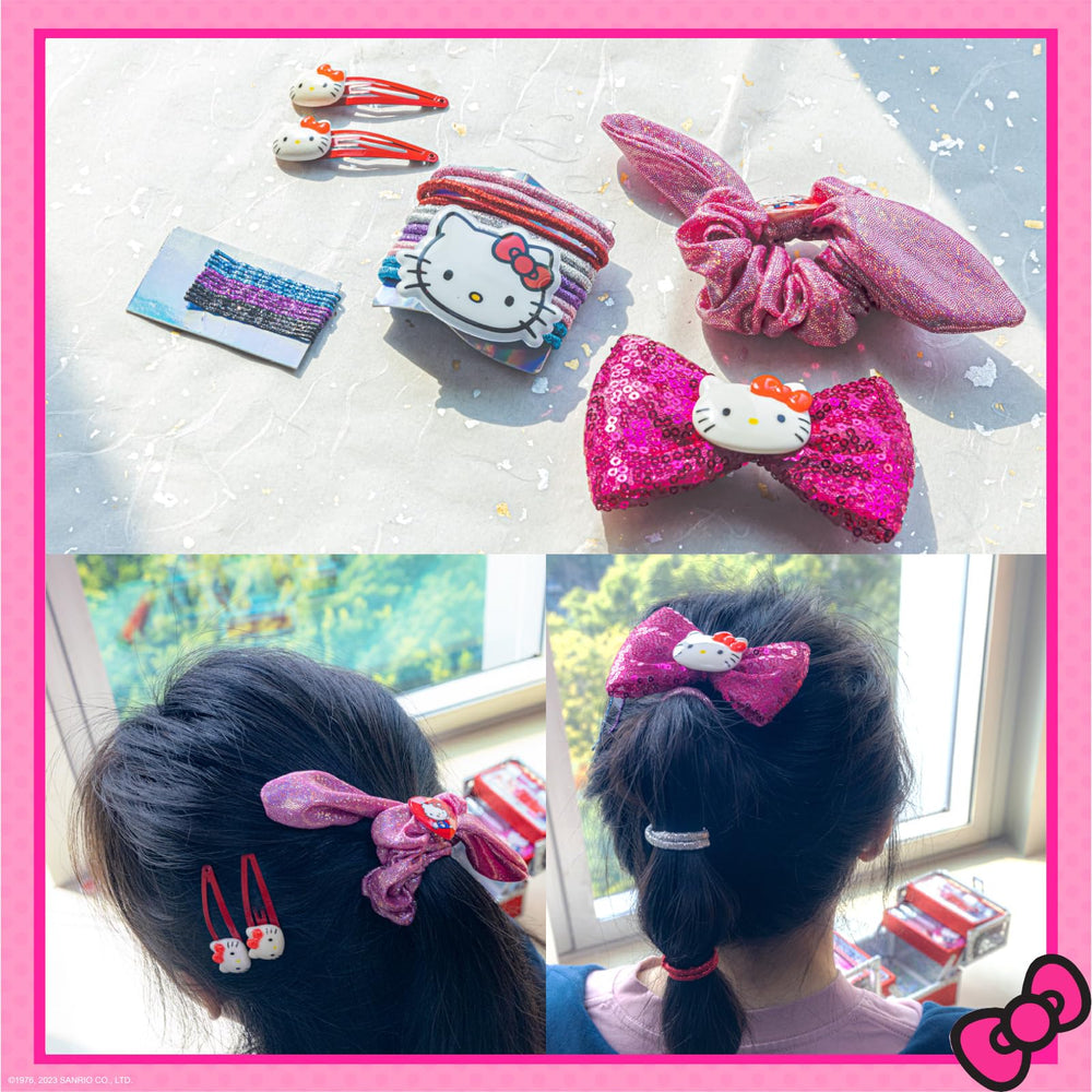 Townley Girl Hello Kitty eye shimmer palette brightens dress-up moments with sparkling color.