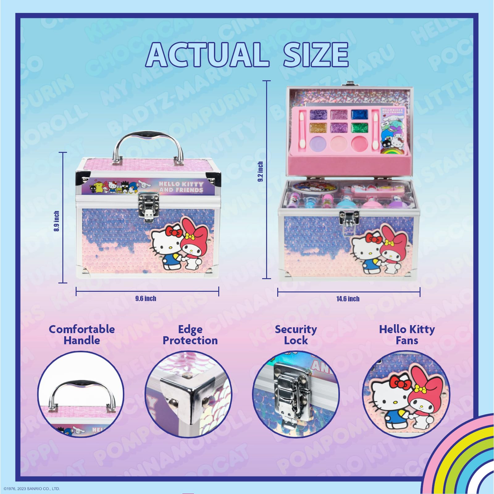 Townley Girl Hello Kitty cotton candy lip gloss for playful flavor
