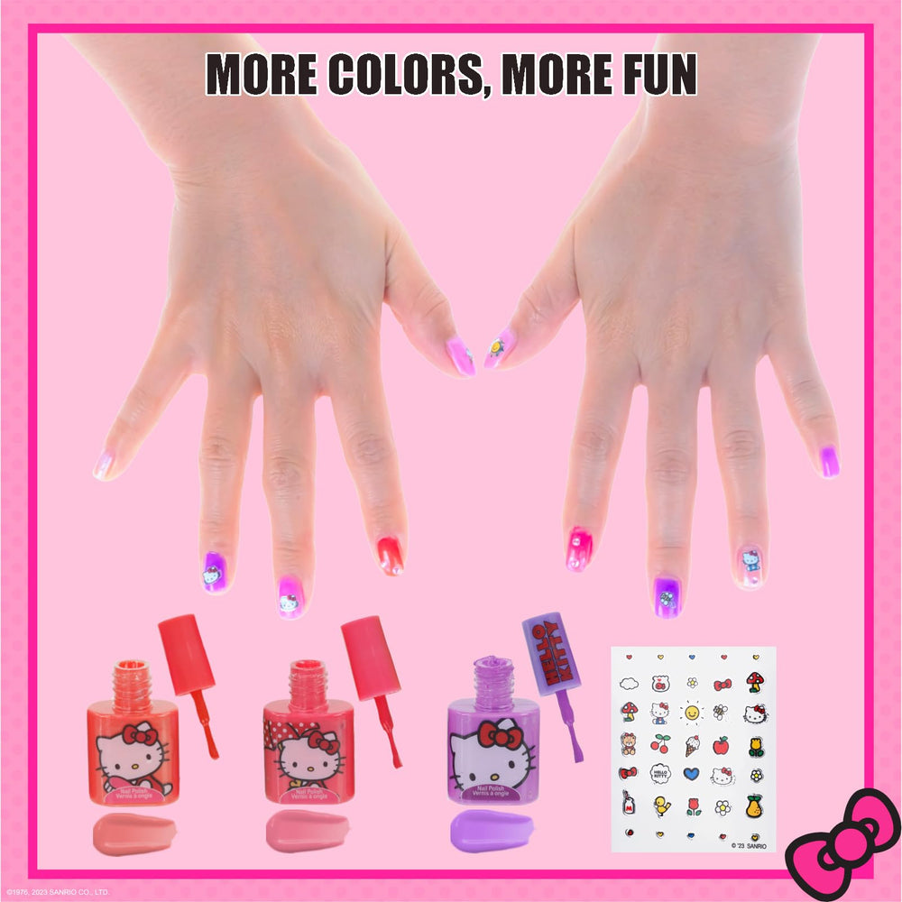 Townley Girl Hello Kitty neon yellow nail polish bottle for bright, quick-dry color