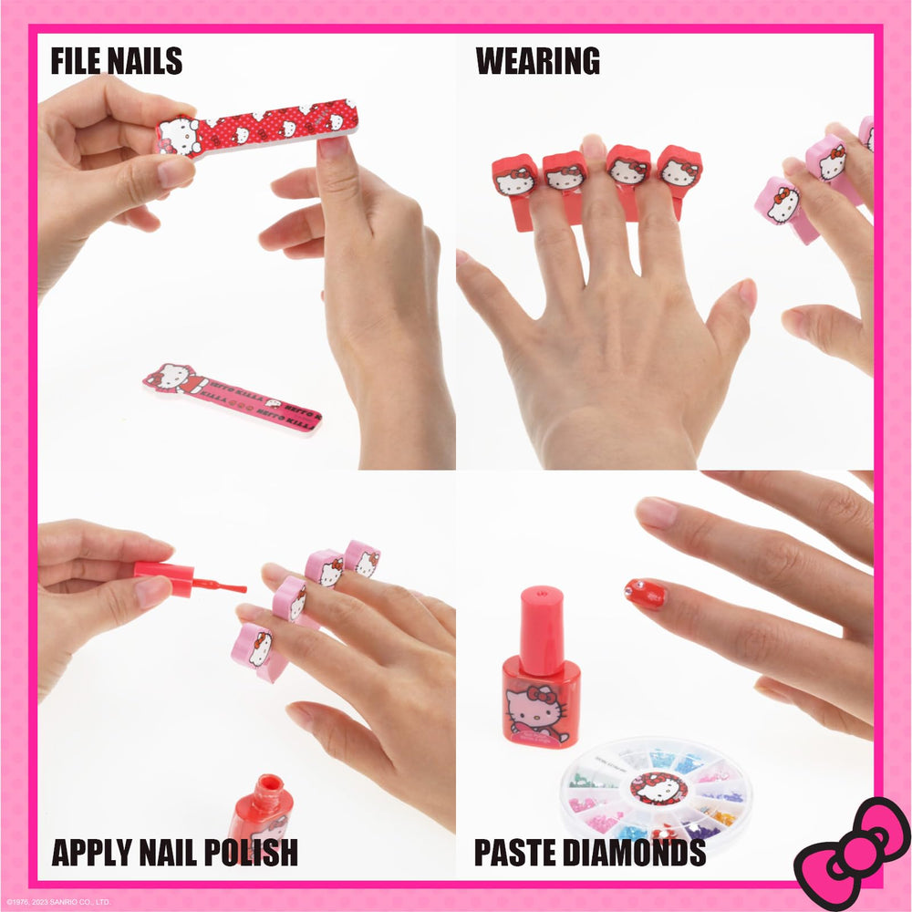 Townley Girl Hello Kitty orange nail polish bottle for bold kids' nail art