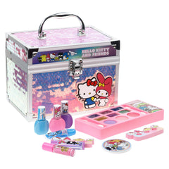 Townley Girl Hello Kitty train case open for organized pretend makeup play
