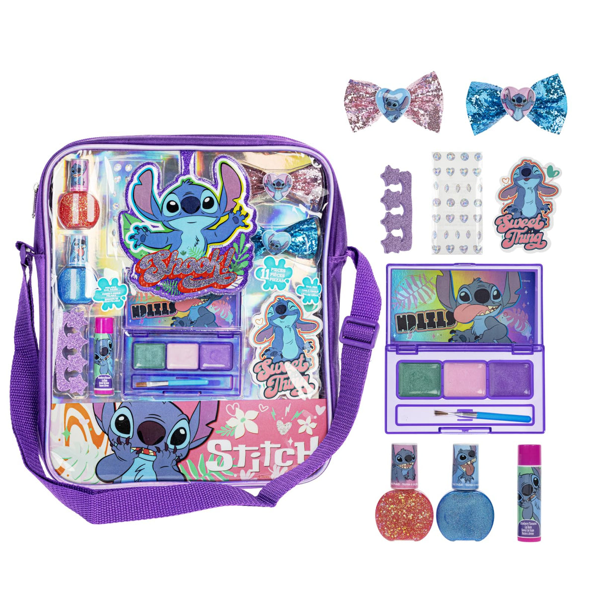 Townley Girl Lilo & Stitch bag front view for kid-friendly party storage