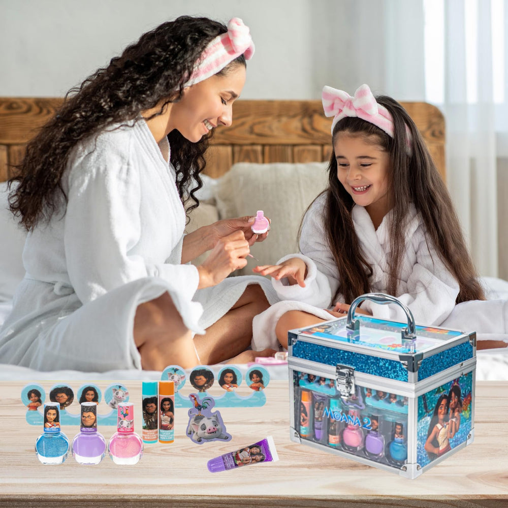 Townley Girl Moana nail polish blue silver confetti adds dazzling color bursts