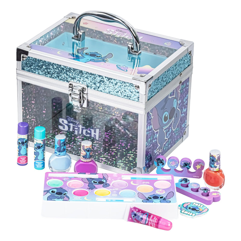 Townley Girl Stitch Train Case nail polishes with bubble gum scent for playful manicures