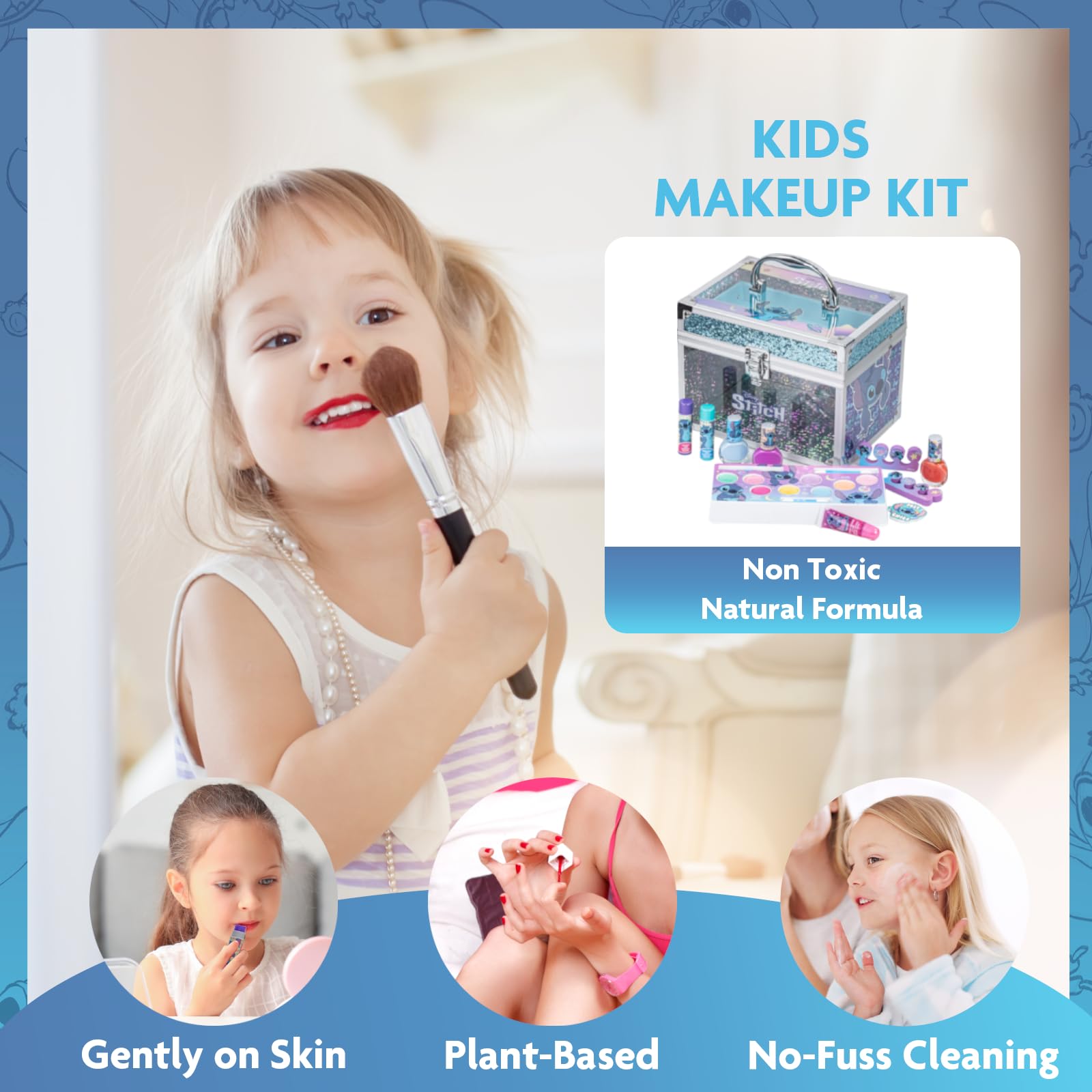 Townley Girl Stitch Train Case eye shimmers for creative eye accents