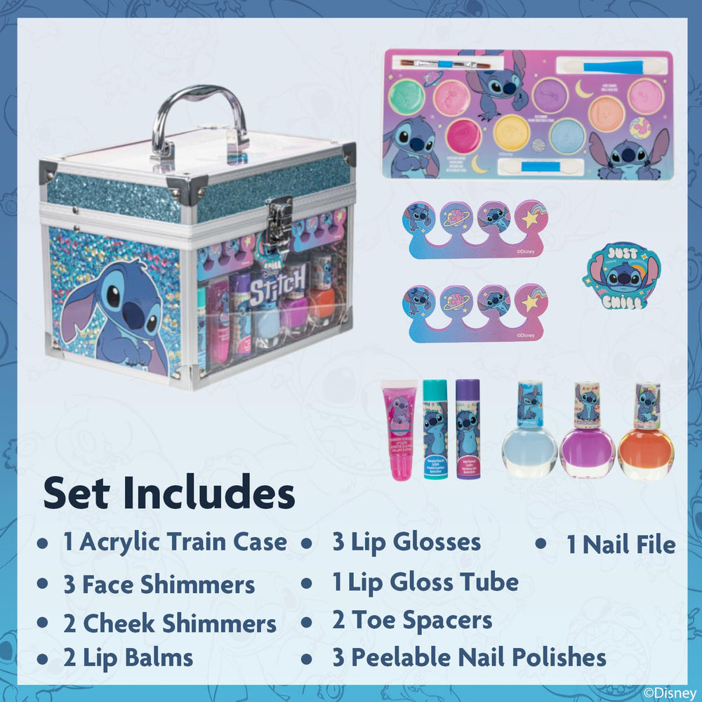 Townley Girl Stitch Train Case cotton candy lip glosses for fun lip looks